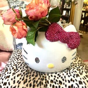 Bedazzled Big Red Hello Kitty Vase
